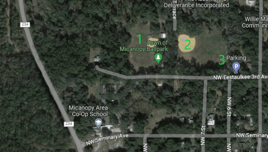 Town of Micanopy Ballpark — League in Micanopy, FL