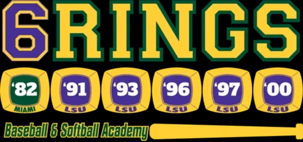 6 Rings Baseball & Softball Academy logo